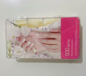 TIPS DE UÑAS EN CAJA DE 500PCS NATURAL