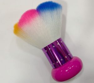 Brocha de polvos cepillo limpiador de polvo de uñas para maquillaje o artes de uñas piedra