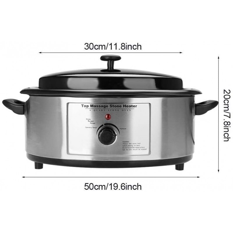 CALENTADOR DE PIEDRA CALIENTE DE 6 CUARTOS - Imagen 2