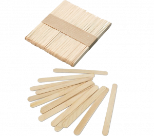 Paleta madera Depresores de madera pequeños114x10mm paq. 50 unidades