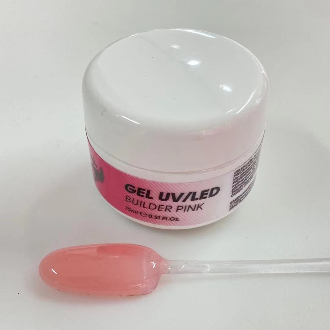 GEL CONSTRUCTOR UV ROSA TRANSPARENTE GREENSTYLE 15ML - Imagen 2