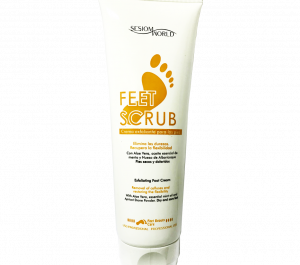 FEETSCRUB crema exfoliante pies Aloe Vera y hueso de Albaricoque SIN PARABENOS 250ml.