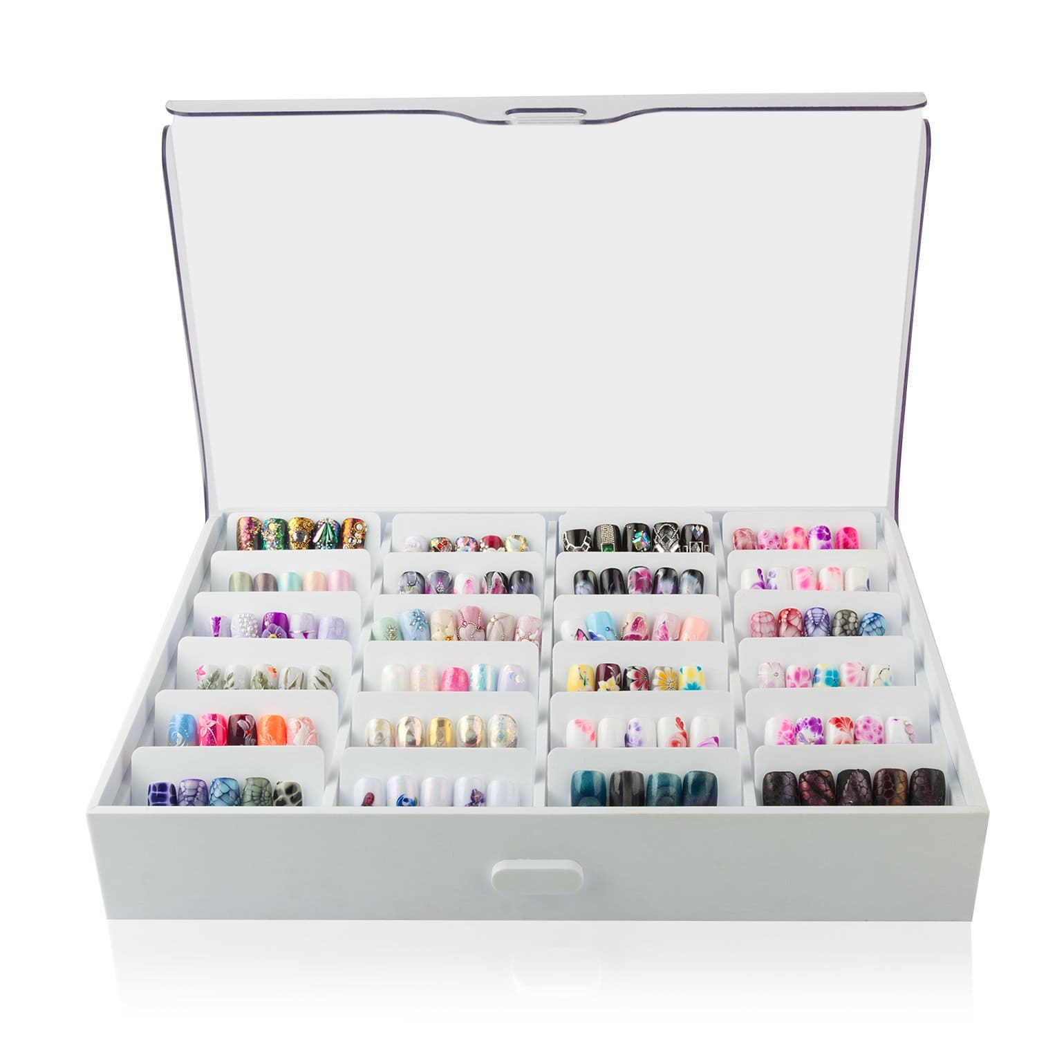 Caja de almacenamiento de uñas caja de exhibición para decoración de uñas - Imagen 2