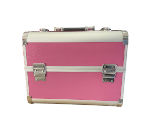 Maletin para Maquillaje Caja estetica portatil liso rosa