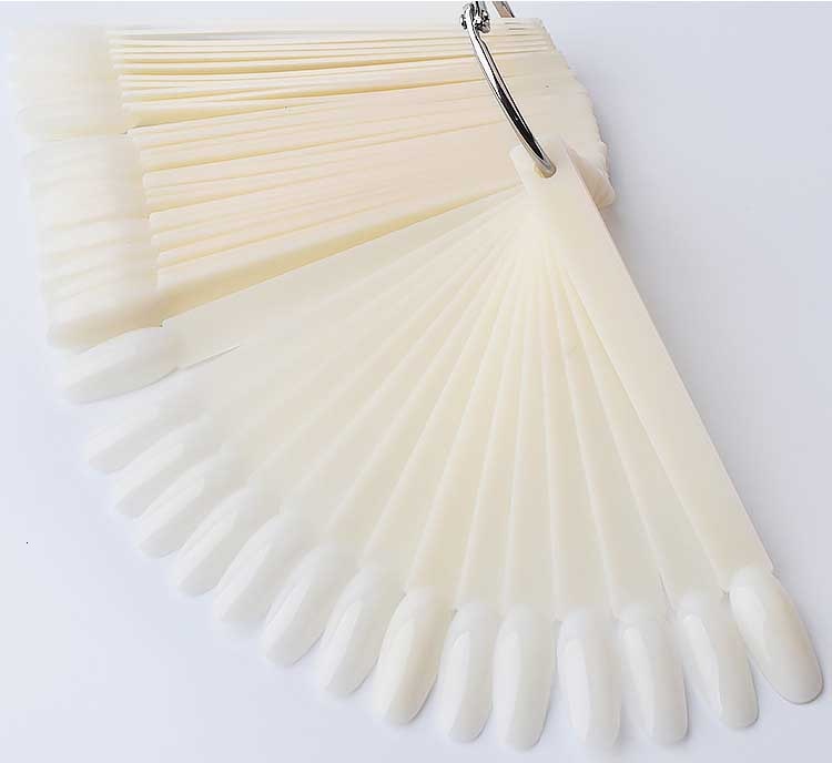 Muestario de uñas punta redonda 50pcs