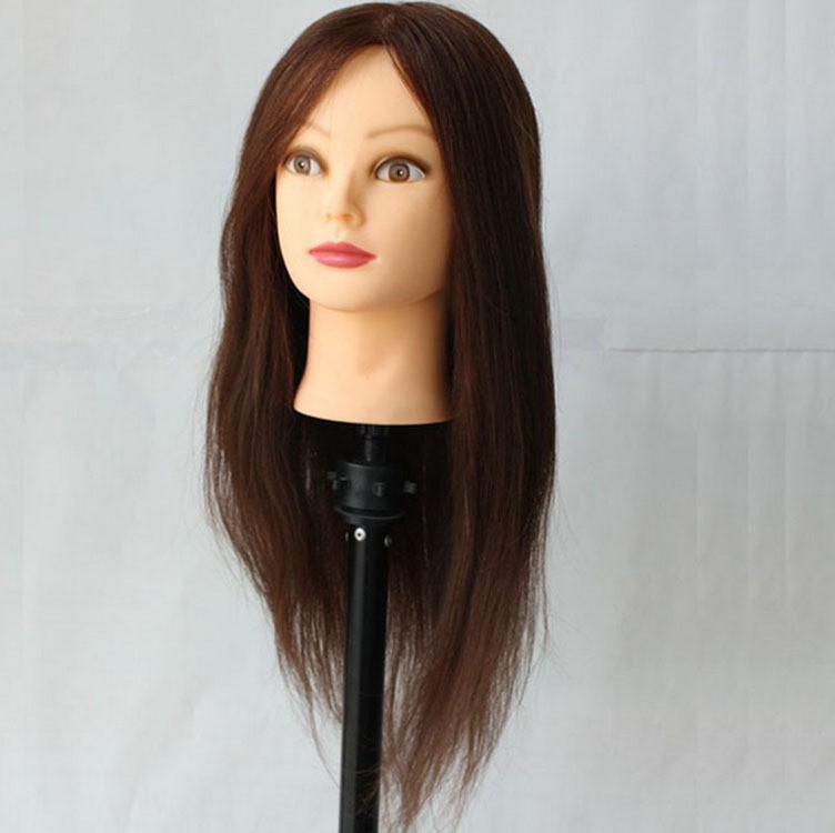 CABEZA DE PRACTICA DE CABELLO 80% DE NATURAL