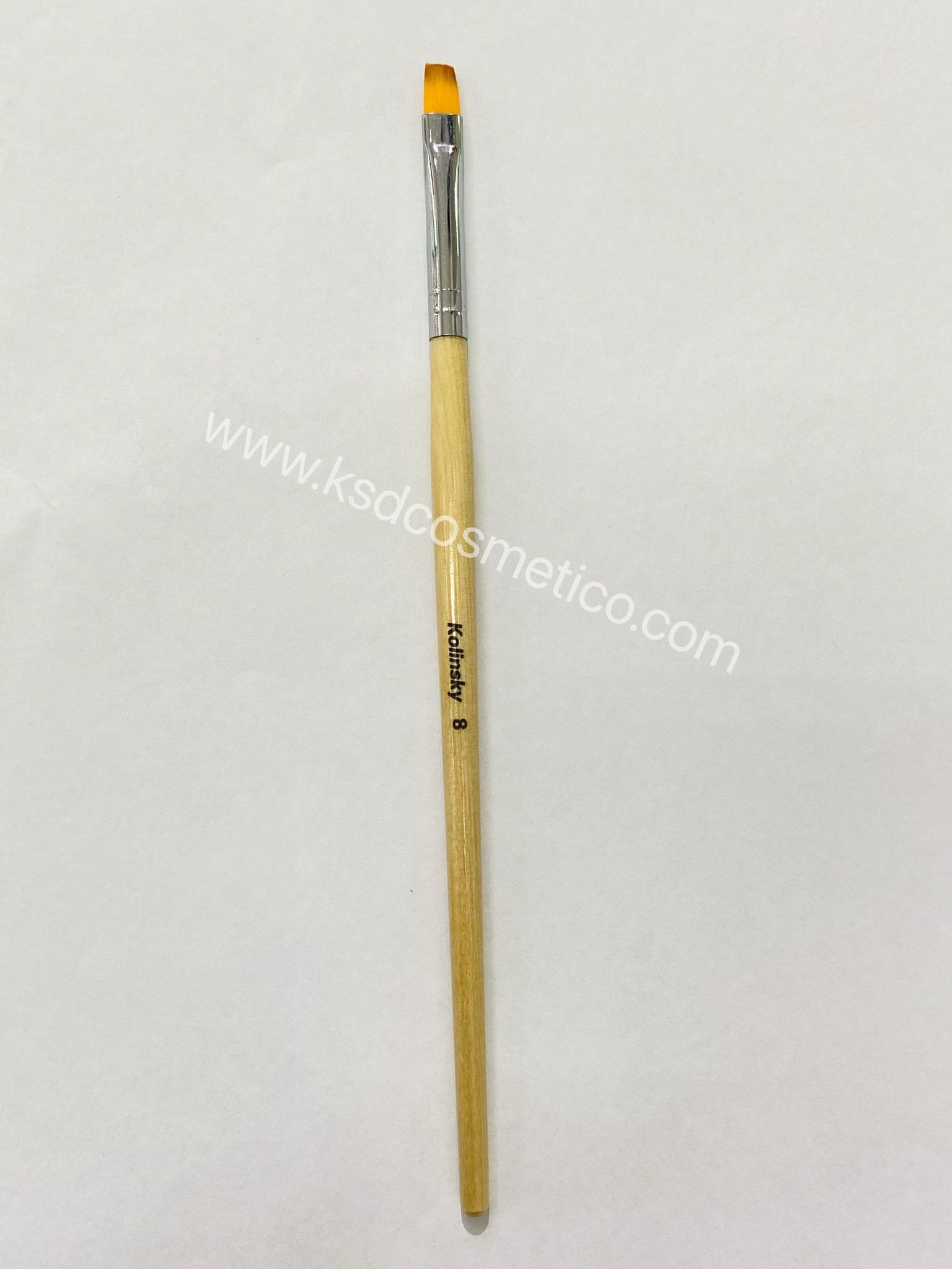 Pincel de gel mango madera kolinsky nº 8