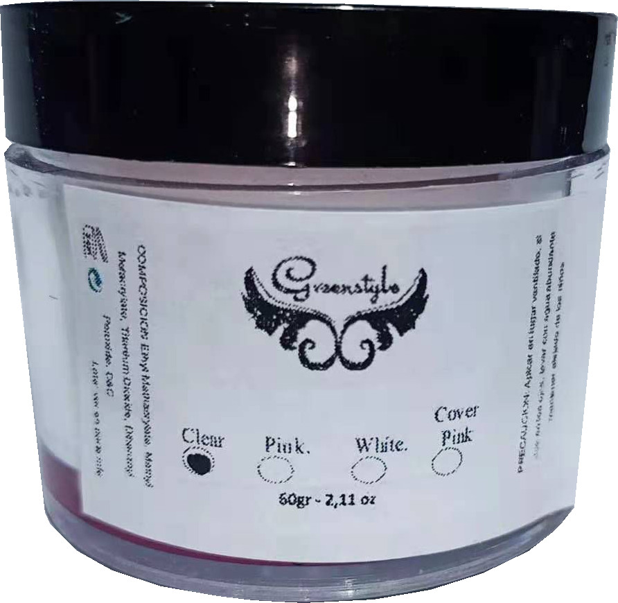 POLVO ACRILICO GREENSTYLE 60G Clear - Imagen 4