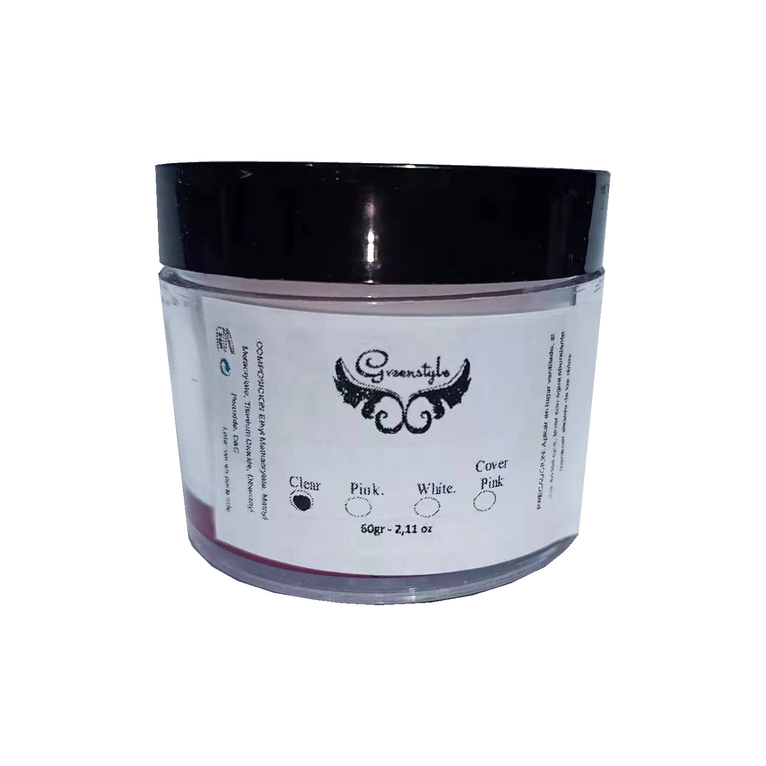 POLVO ACRILICO GREENSTYLE 60G Clear - Imagen 2