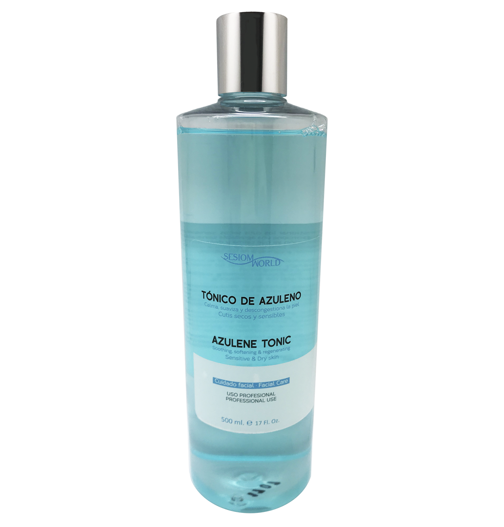 Tónico facial de azuleno cutis sensibles y secos sin parabenos 500ml